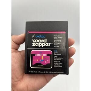 Word Zapper Atari 2600 Vtg 1982 TESTED Free Shipping